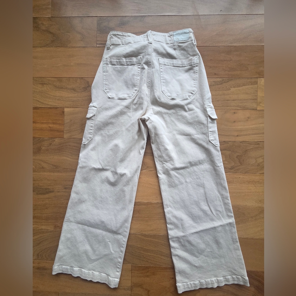 PAIGE Carly Cargo Wide-Leg Pants size 28 - Picture 3 of 9